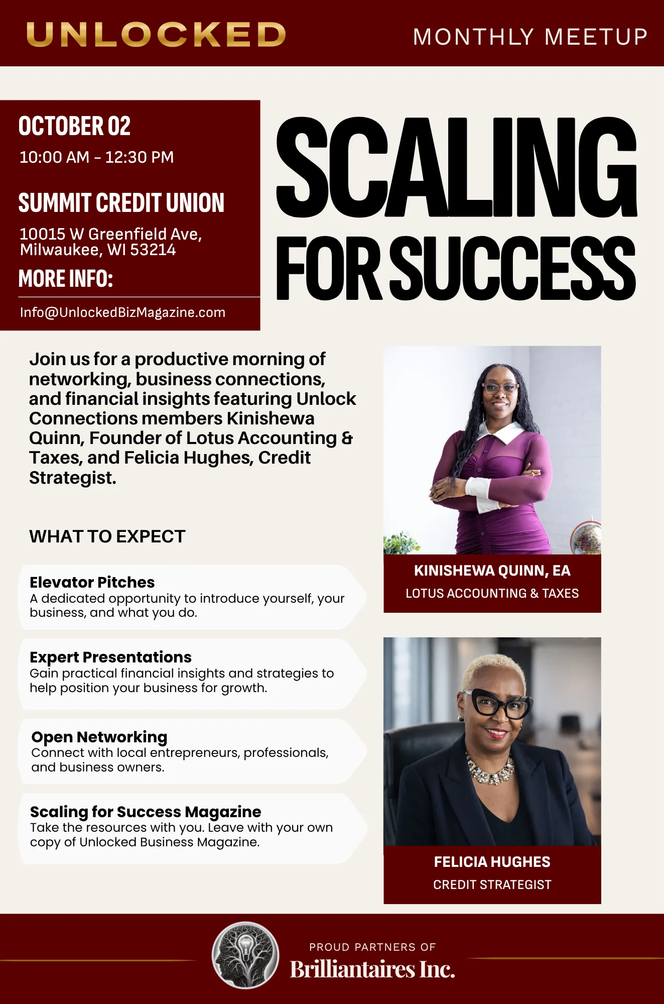 Scaling for Success flyer